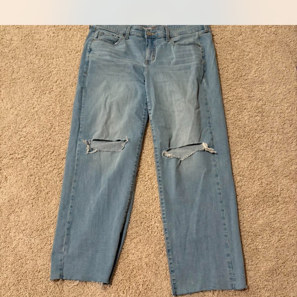 Torrid Light Blue Distressed Boyfriend Jeans